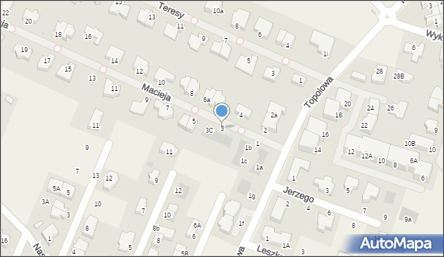 Mierzyn, Macieja, 3, mapa Mierzyn