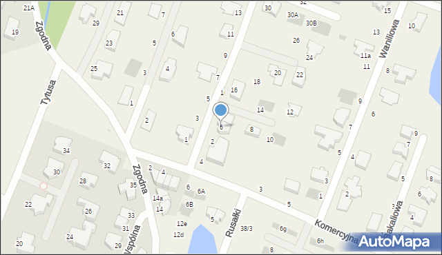 Mierzyn, Marcepanowa, 6, mapa Mierzyn