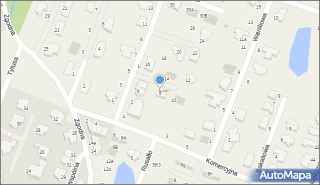 Mierzyn, Marcepanowa, 8, mapa Mierzyn