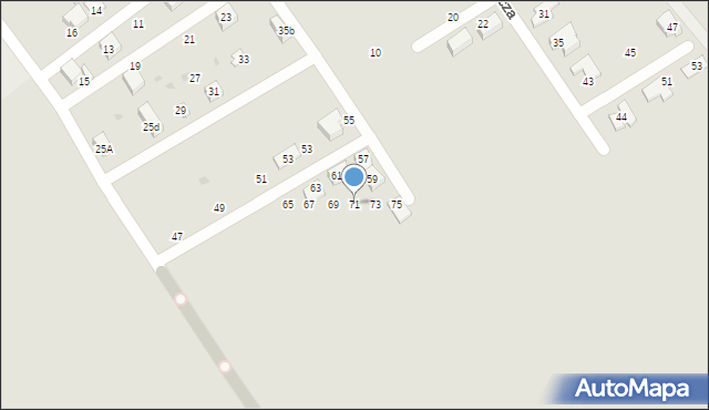 Mikołów, Mała, 71, mapa Mikołów