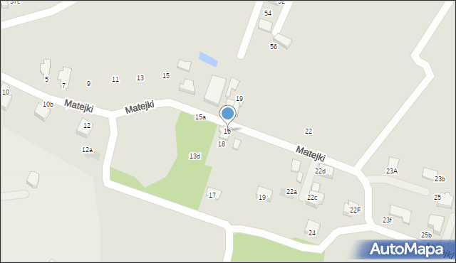 Mikołów, Matejki Jana, 16, mapa Mikołów