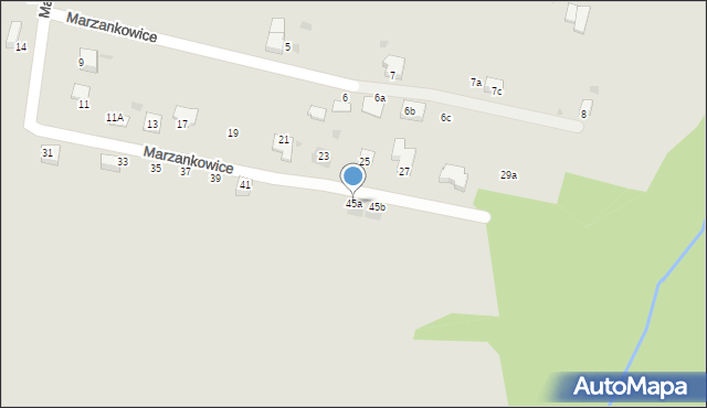 Mikołów, Marzankowice, 45a, mapa Mikołów