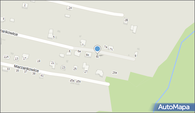 Mikołów, Marzankowice, 6c, mapa Mikołów