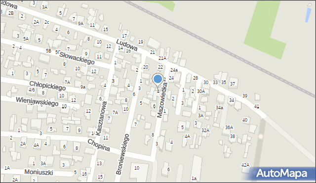 Mińsk Mazowiecki, Mazowiecka, 4, mapa Mińsk Mazowiecki