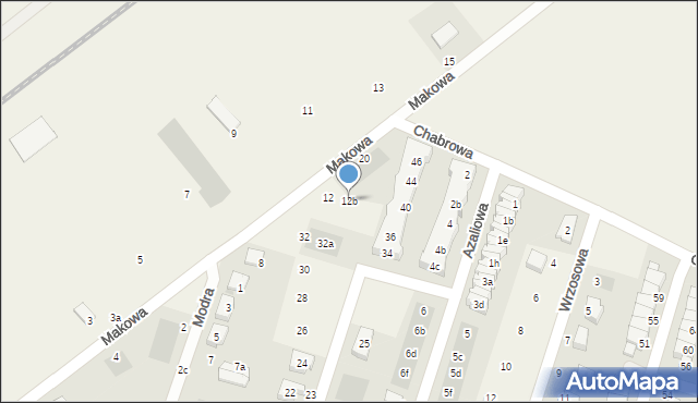 Mirków, Makowa, 12b, mapa Mirków