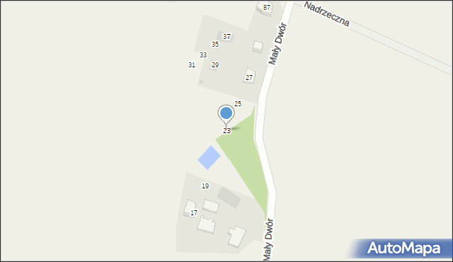 Mizerów, Mały Dwór, 23, mapa Mizerów