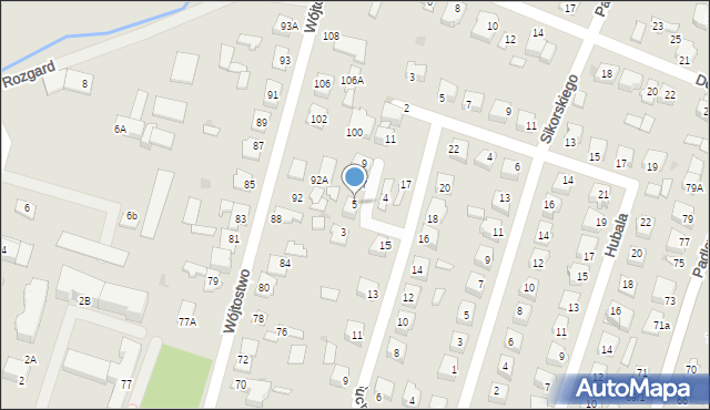 Mława, Maczka Stanisława, gen., 5, mapa Mława