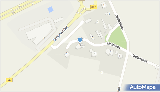 Mokronos Dolny, Malinowa, 7, mapa Mokronos Dolny