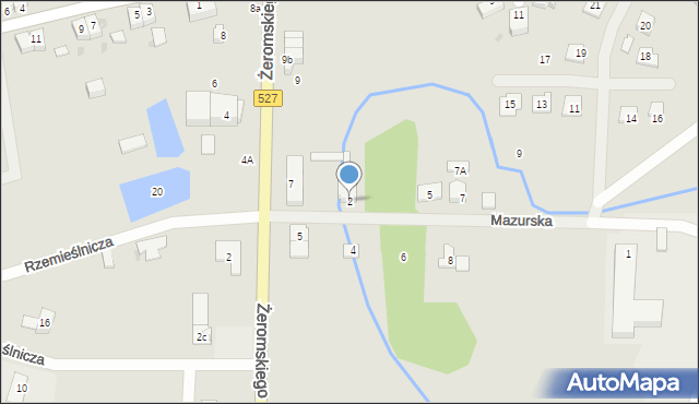 Morąg, Mazurska, 2, mapa Morąg