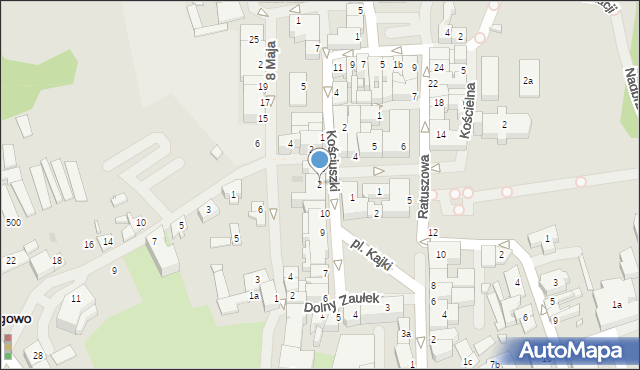 Mrągowo, Mały Rynek, 2, mapa Mrągowo