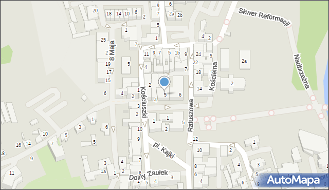 Mrągowo, Mały Rynek, 5, mapa Mrągowo