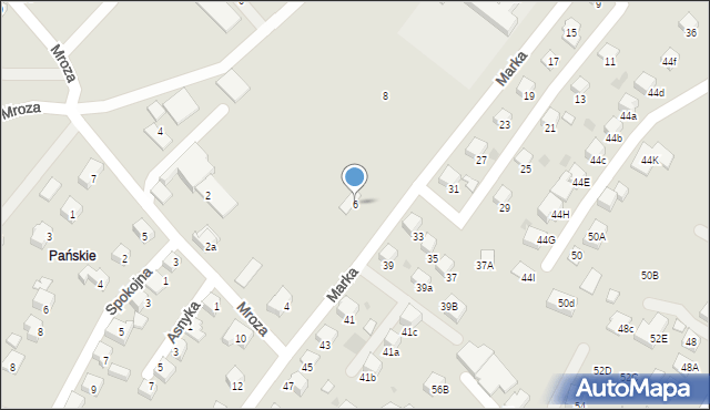 Mszana Dolna, Marka Józefa, 6, mapa Mszana Dolna