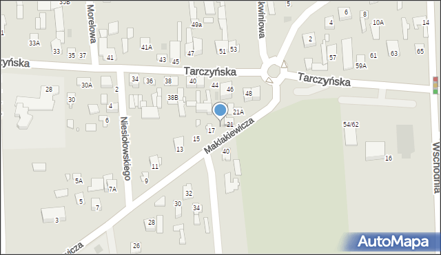 Mszczonów, Maklakiewicza Jana, 19, mapa Mszczonów