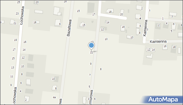 Murowaniec, Marmurowa, 11, mapa Murowaniec