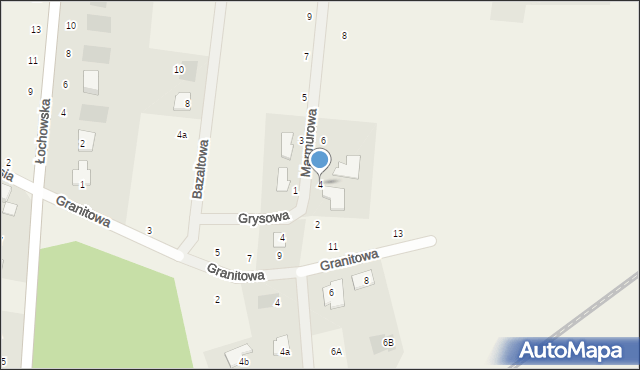 Murowaniec, Marmurowa, 4, mapa Murowaniec