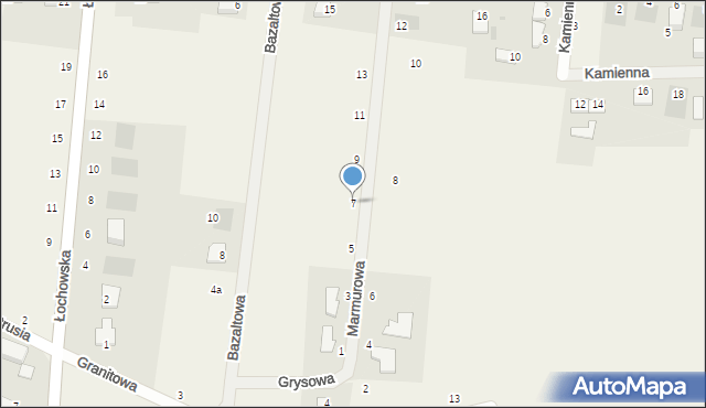 Murowaniec, Marmurowa, 7, mapa Murowaniec