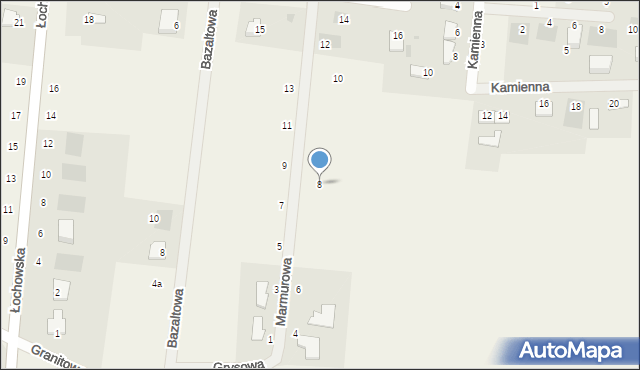 Murowaniec, Marmurowa, 8, mapa Murowaniec