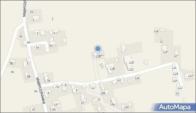 Murzasichle, Majerczykówka, 11E, mapa Murzasichle