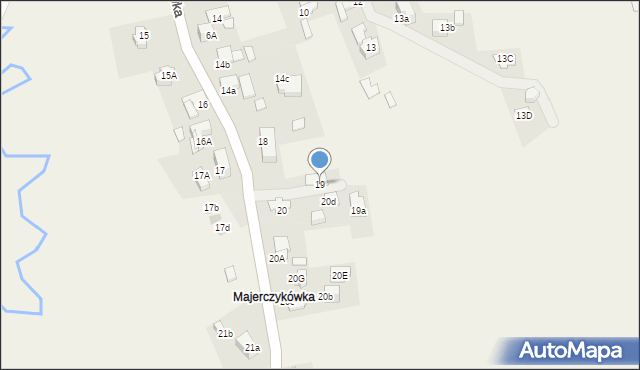 Murzasichle, Majerczykówka, 19, mapa Murzasichle