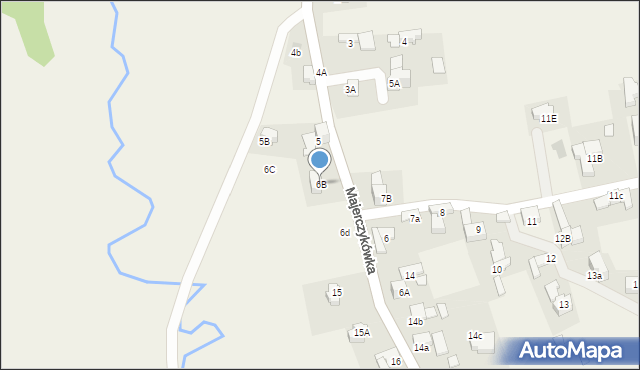 Murzasichle, Majerczykówka, 6B, mapa Murzasichle