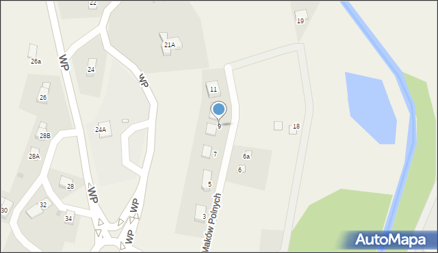 Mysłakowice, Maków Polnych, 9, mapa Mysłakowice
