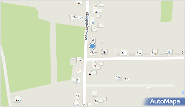 Mysłowice, Makuszyńskiego Kornela, 24a, mapa Mysłowice