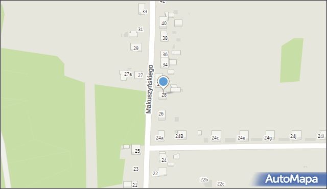Mysłowice, Makuszyńskiego Kornela, 28, mapa Mysłowice
