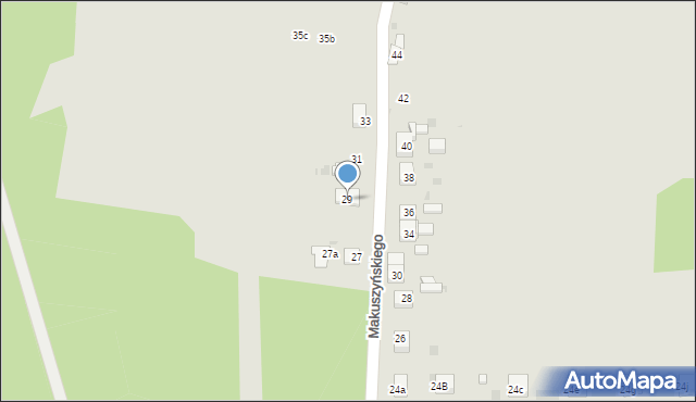 Mysłowice, Makuszyńskiego Kornela, 29, mapa Mysłowice