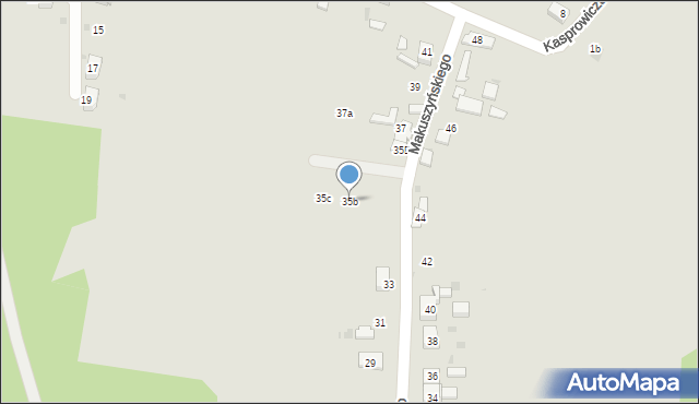 Mysłowice, Makuszyńskiego Kornela, 35b, mapa Mysłowice