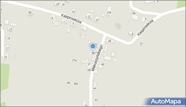 Mysłowice, Makuszyńskiego Kornela, 39, mapa Mysłowice