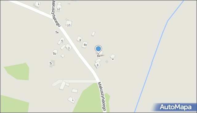 Mysłowice, Makuszyńskiego Kornela, 6A, mapa Mysłowice