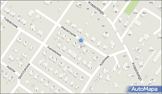 Myszków, Macierzanki, 10, mapa Myszków