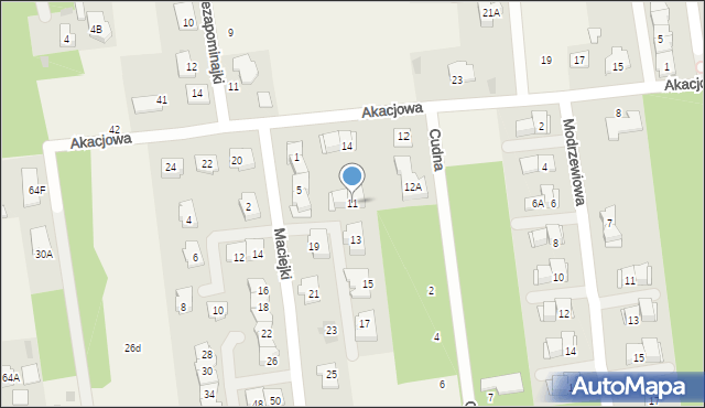 Nadarzyn, Maciejki, 11, mapa Nadarzyn