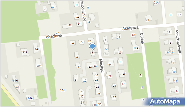 Nadarzyn, Maciejki, 2, mapa Nadarzyn