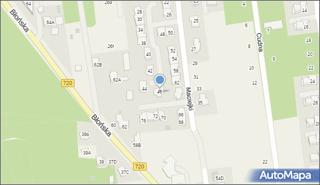 Nadarzyn, Maciejki, 46, mapa Nadarzyn