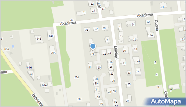 Nadarzyn, Maciejki, 6, mapa Nadarzyn