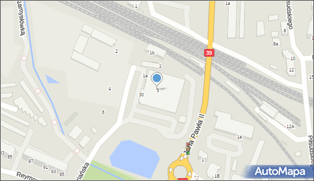 Namysłów, Mariańska, 3, mapa Namysłów