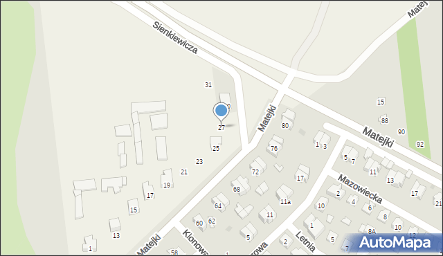 Natalin, Matejki Jana, 27, mapa Natalin