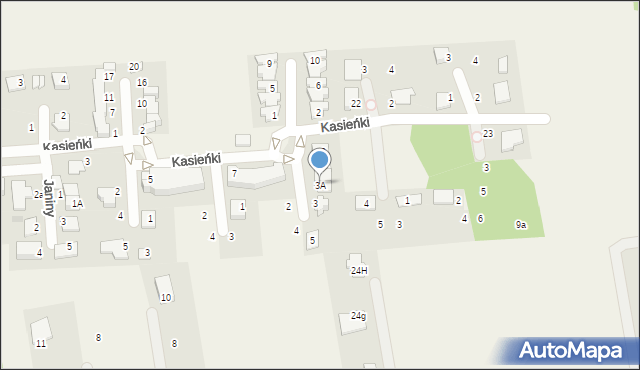 Natolin, Marcina, 3A, mapa Natolin