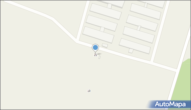 Niedoradz, Markiewiczowej, 21, mapa Niedoradz