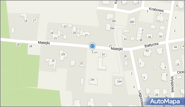 Niemcz, Matejki Jana, 22a, mapa Niemcz