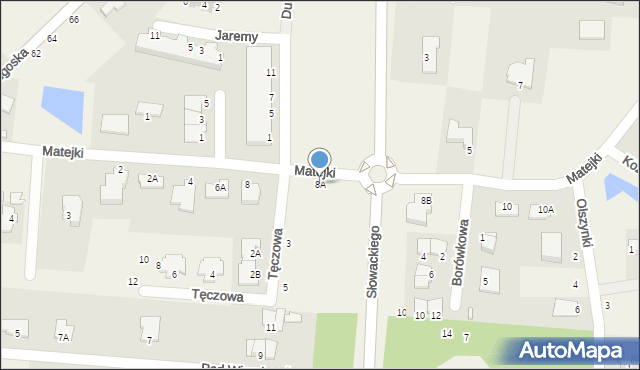 Niemcz, Matejki Jana, 8A, mapa Niemcz
