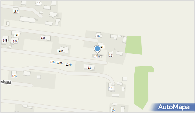 Nieporęt, Małołęcka, 14ae, mapa Nieporęt