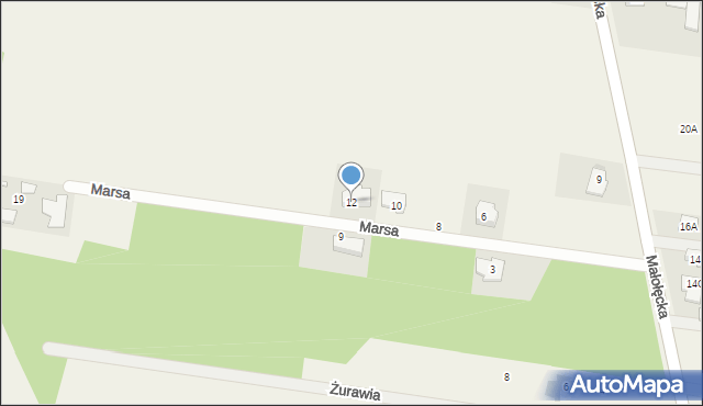 Nieporęt, Marsa, 12, mapa Nieporęt