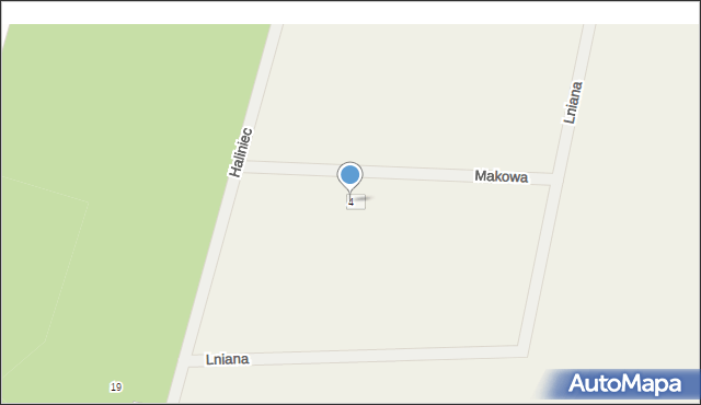 Niwiska, Makowa, 4, mapa Niwiska