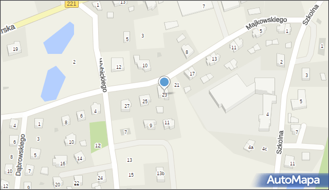 Nowa Karczma, Majkowskiego Aleksandra, dr., 23, mapa Nowa Karczma