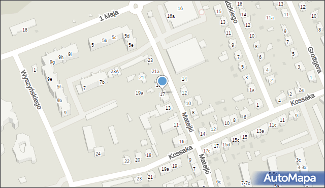 Nowa Sól, Matejki Jana, 17, mapa Nowa Sól