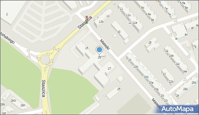 Nowa Sól, Matejki Jana, 29, mapa Nowa Sól