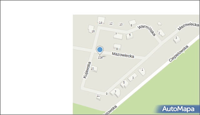 Nowa Sól, Mazowiecka, 11a, mapa Nowa Sól