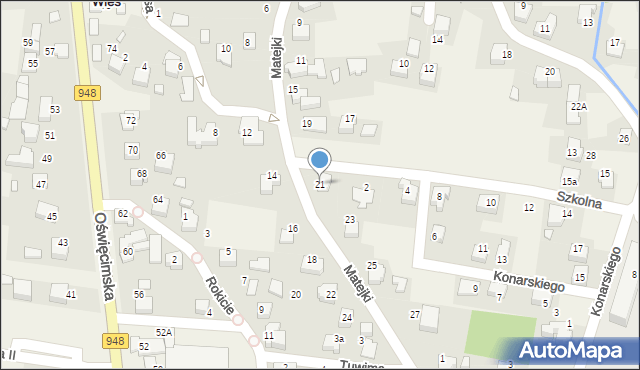 Nowa Wieś, Matejki Jana, 21, mapa Nowa Wieś